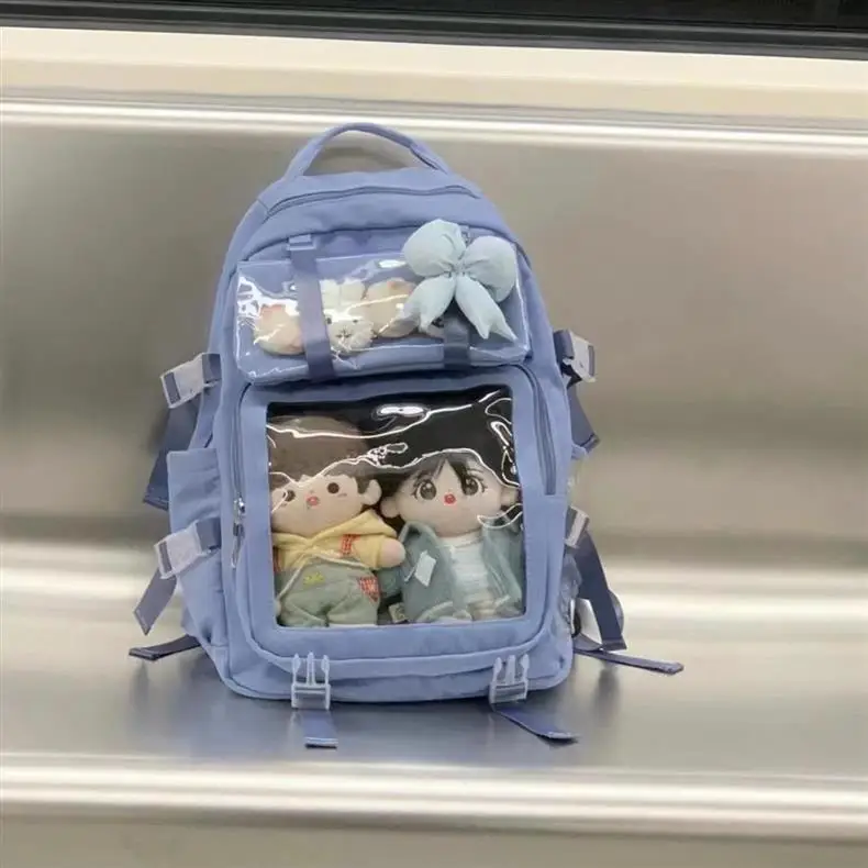 Fashion Women Backpacks Large Capacity Laptop School Bag Design 20cm Doll Show Ita Bags Harajuku College Students Bookbags
Fashion Women Backpacks Large Capacity Laptop School Bag Design 20cm Doll Show Ita Bags Harajuku College Students Bookbags