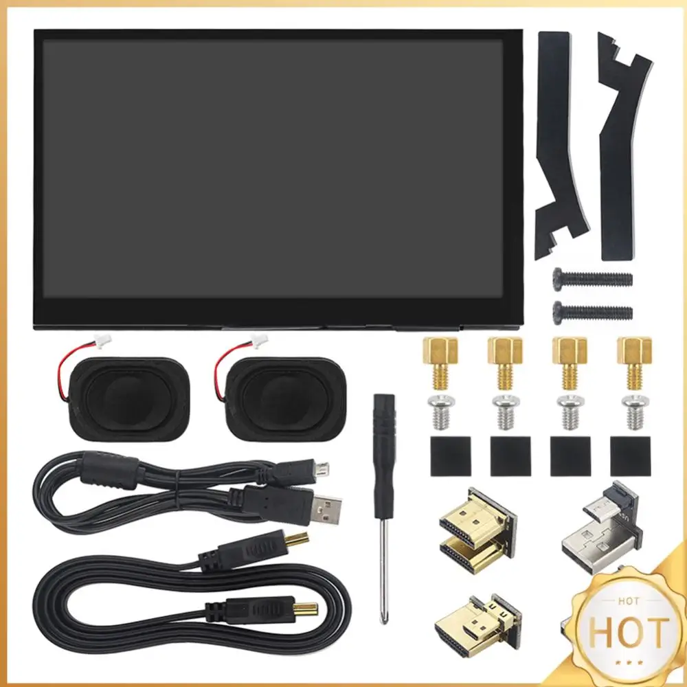 7-дюймовый модуль сенсорного экрана IPS для дисплея Raspberry Pi 4B/3B 1024x600 с держателем корпуса, HDMI-совместимый монитор
7-дюймовый модуль сенсорного экрана IPS для дисплея Raspberry Pi 4B/3B 1024x600 с держателем корпуса, HDMI-совместимый монитор