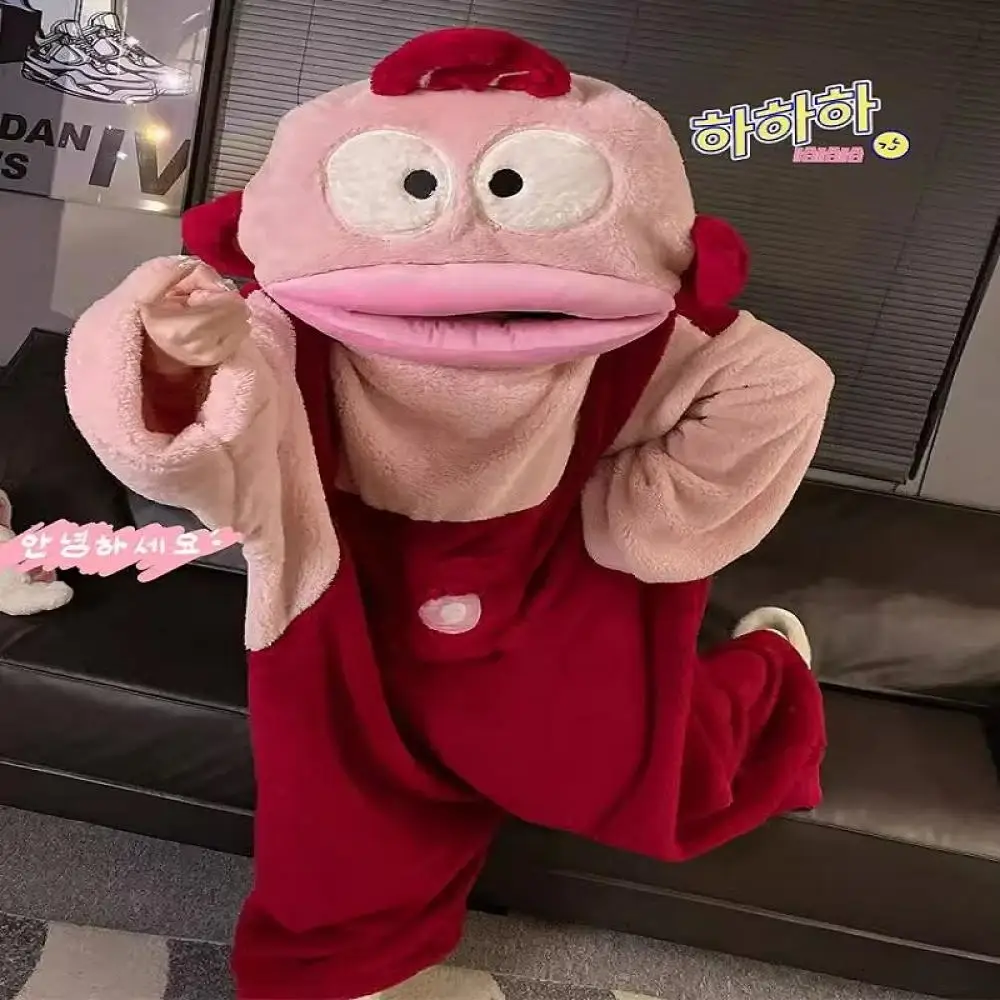 Anime Hangyodon Female Thickened One-Piece Pajamas Winter Jumpsuits Homewear Kawaii Men Women Plush Loose Casual Couple Pajamas
Anime Hangyodon Female Thickened One-Piece Pajamas Winter Jumpsuits Homewear Kawaii Men Women Plush Loose Casual Couple Pajamas