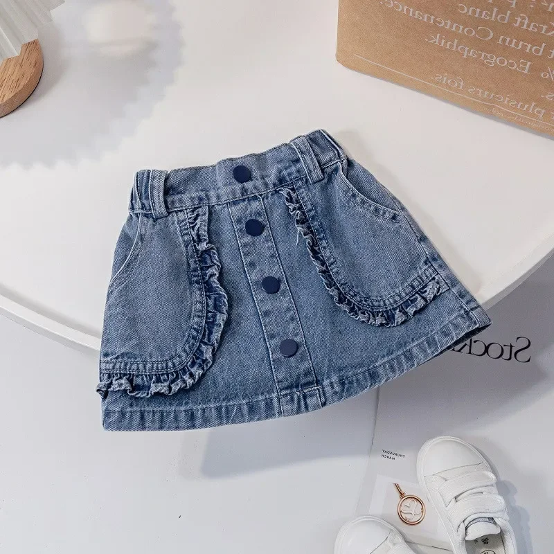 summer girls denim skirt baby children Korean short A-line skirts kids clothes pockets ruffles jeans 2 to 8 years
summer girls denim skirt baby children Korean short A-line skirts kids clothes pockets ruffles jeans 2 to 8 years