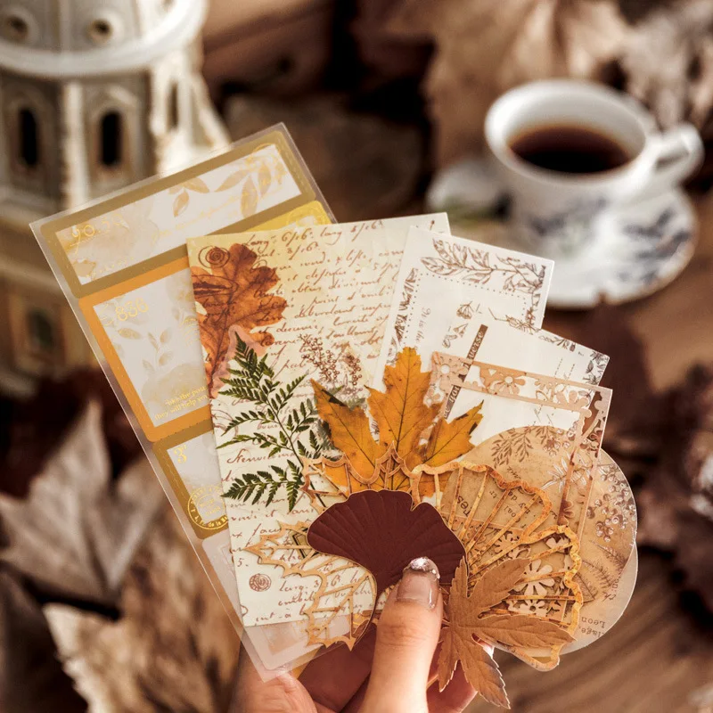 37pcs/lot Memo Pads Material Paper Observation Record of Fallen Leaves Collection Journal Scrapbooking Card Background
37pcs/lot Memo Pads Material Paper Observation Record of Fallen Leaves Collection Journal Scrapbooking Card Background