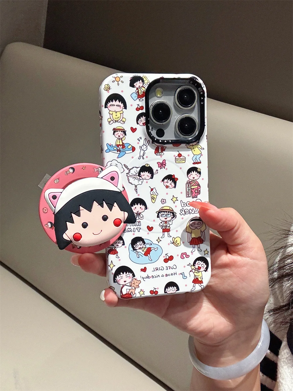 Kawaii cat ear chibimaruko magnetic stand phone case for iPhone 13 14 12 16 15 Pro Max cover For Magsafe cute protective cover
Kawaii cat ear chibimaruko magnetic stand phone case for iPhone 13 14 12 16 15 Pro Max cover For Magsafe cute protective cover