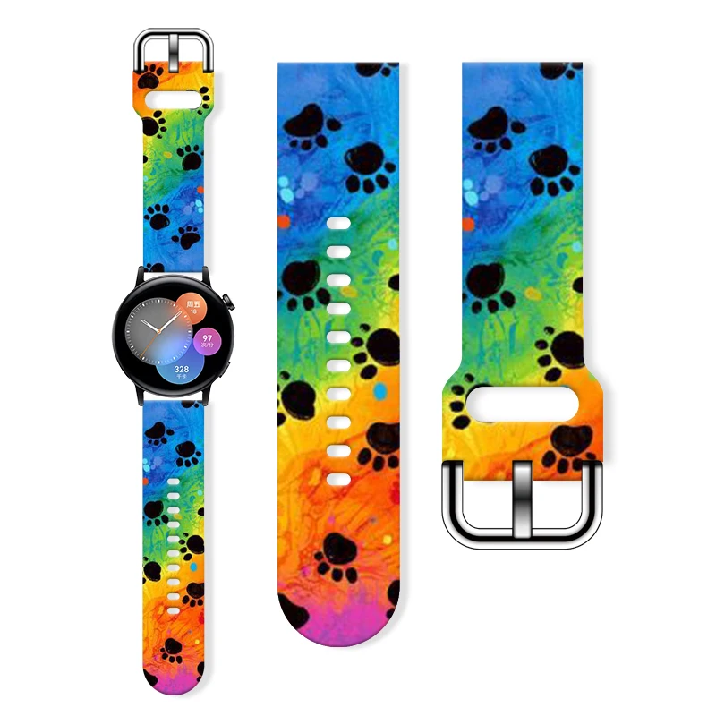20mm Footprints Printed Strap for Samsung Galaxy Watch7/6/5 40mm 44mm Band Replaceable Bracelet for Xiaomi Huawei Amazfit Watch
20mm Footprints Printed Strap for Samsung Galaxy Watch7/6/5 40mm 44mm Band Replaceable Bracelet for Xiaomi Huawei Amazfit Watch