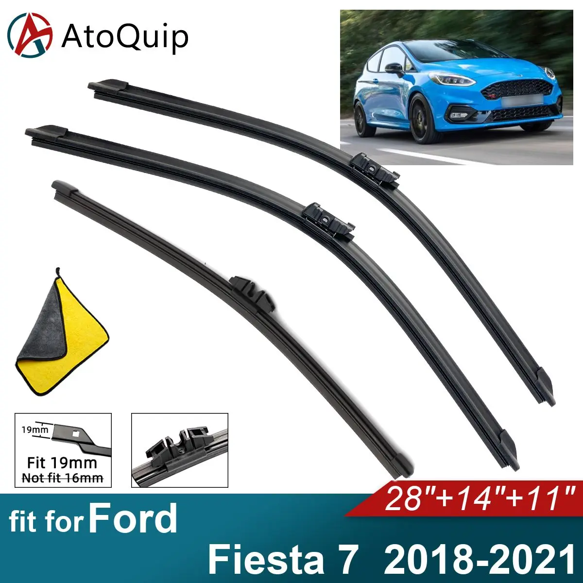 Car Windshield Wiper Blades Fit For Ford Fiesta 7 Rear Wiper Blades Soft Rubber Auto Front Windscreen 2018 2019 2020 2021
Car Windshield Wiper Blades Fit For Ford Fiesta 7 Rear Wiper Blades Soft Rubber Auto Front Windscreen 2018 2019 2020 2021