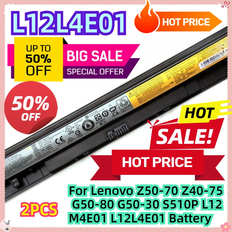 For Lenovo Z50-70 Z40-75 G50-80 G50-30 S510P L12M4E01 L12L4E01 Battery 2pcs
For Lenovo Z50-70 Z40-75 G50-80 G50-30 S510P L12M4E01 L12L4E01 Battery 2pcs