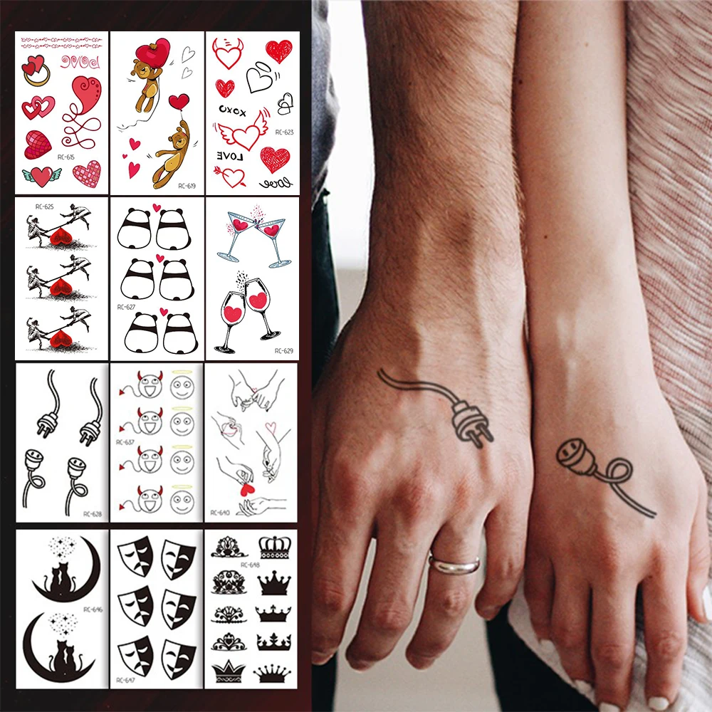 18Pcs Valentine's Day Temporary Tattoo Stickers, Love Lips Female Couple Date Special Tattoo Stickers,Gift Waterproof Fake Taty
18Pcs Valentine's Day Temporary Tattoo Stickers, Love Lips Female Couple Date Special Tattoo Stickers,Gift Waterproof Fake Taty
