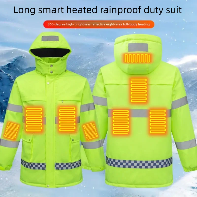 8-зонная хлопковая куртка с подогревом, мужская зимняя умная рабочая одежда с подогревом, утолщенная непромокаемая светоотражающая куртка для шоссейного патруля
8-зонная хлопковая куртка с подогревом, мужская зимняя умная рабочая одежда с подогревом, утолщенная непромокаемая светоотражающая куртка для шоссейного патруля