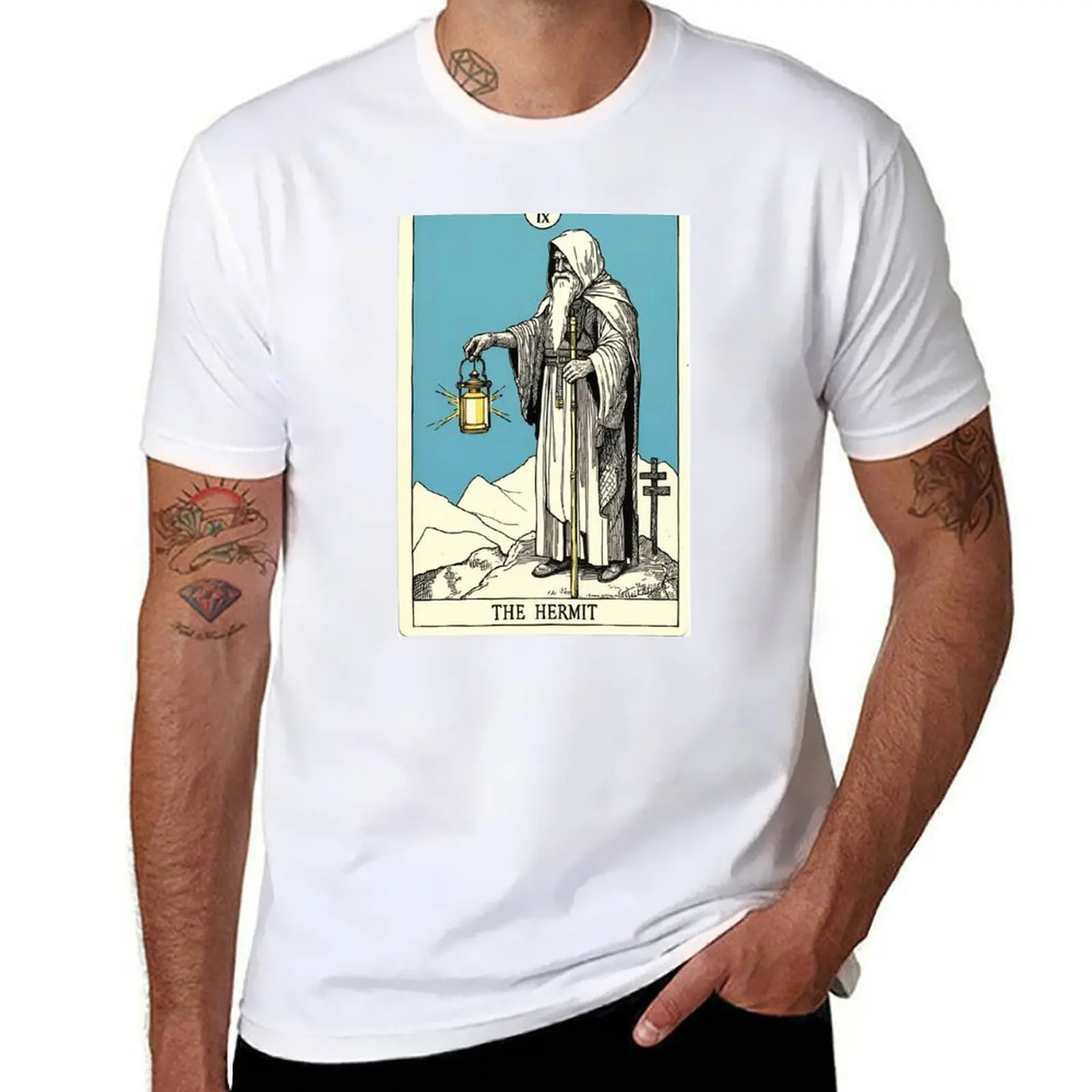 The Hermit Tarot Illustration T-Shirt t shirt personalised man tshirt T-Shirt
The Hermit Tarot Illustration T-Shirt t shirt personalised man tshirt T-Shirt