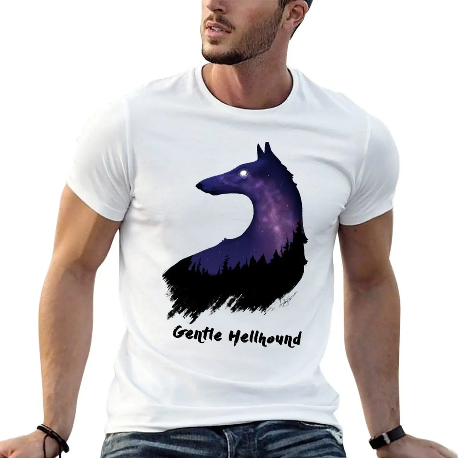 Gentle Hellhound T-Shirt t shirts with prints t shirt for man 100 percent cotton man t shirt summer T-shirt
Gentle Hellhound T-Shirt t shirts with prints t shirt for man 100 percent cotton man t shirt summer T-shirt