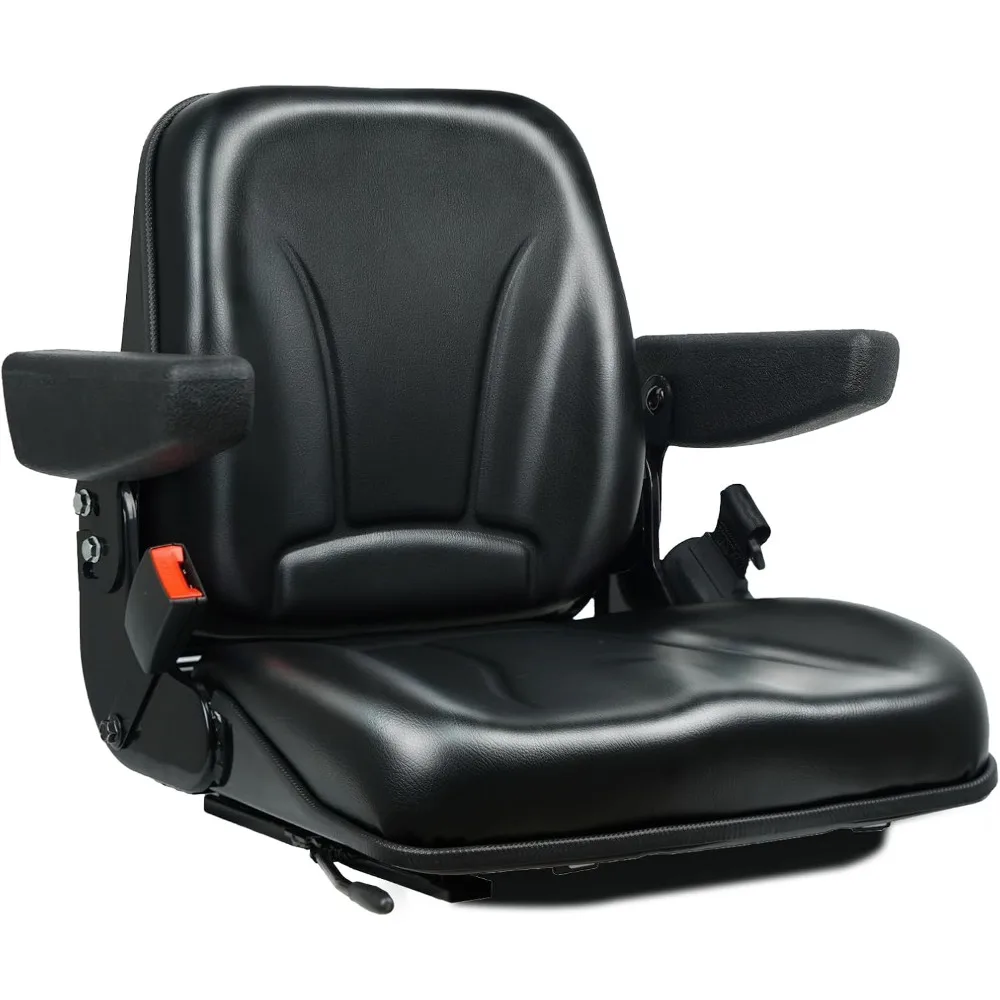 Forklift Seat, Fold Down Tractor with Armrest, Retractable Safety Belt and Micro Switch for Excavator, Skid Loader, Ba
Forklift Seat, Fold Down Tractor with Armrest, Retractable Safety Belt and Micro Switch for Excavator, Skid Loader, Ba