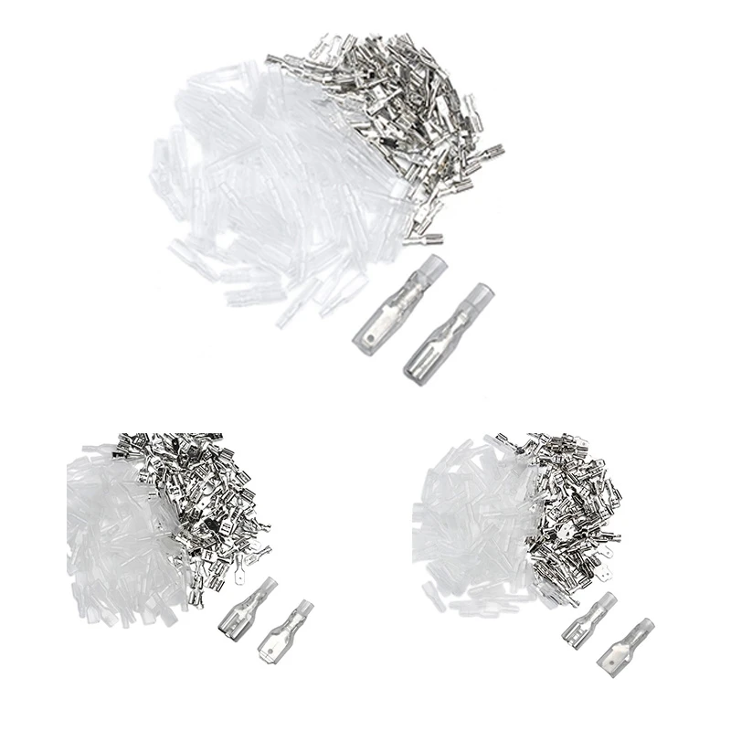 200PCS Male/Female Spade Crimp Terminals Electrical Insulating Sleeve Wire Wrap Connector-A92D
200PCS Male/Female Spade Crimp Terminals Electrical Insulating Sleeve Wire Wrap Connector-A92D