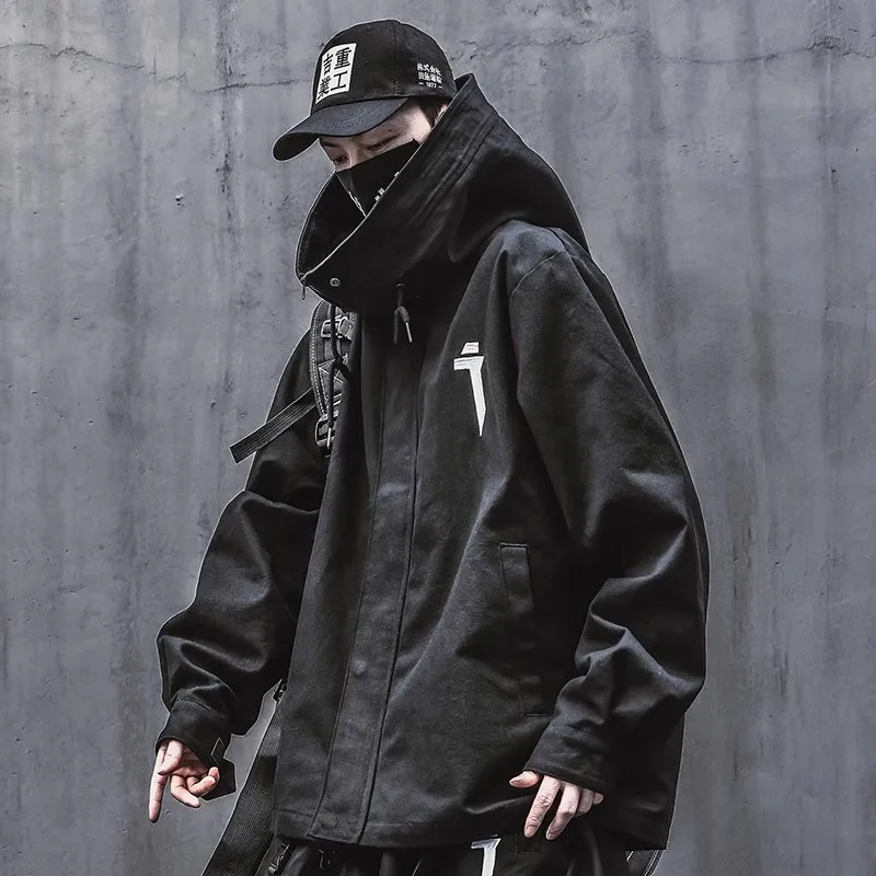 Autumn Cargo Windbreaker Jackets Streetwear Turtleneck Punk Hooded Loose Coats Men's Clothing Harajuku High Street Unisex
Autumn Cargo Windbreaker Jackets Streetwear Turtleneck Punk Hooded Loose Coats Men's Clothing Harajuku High Street Unisex