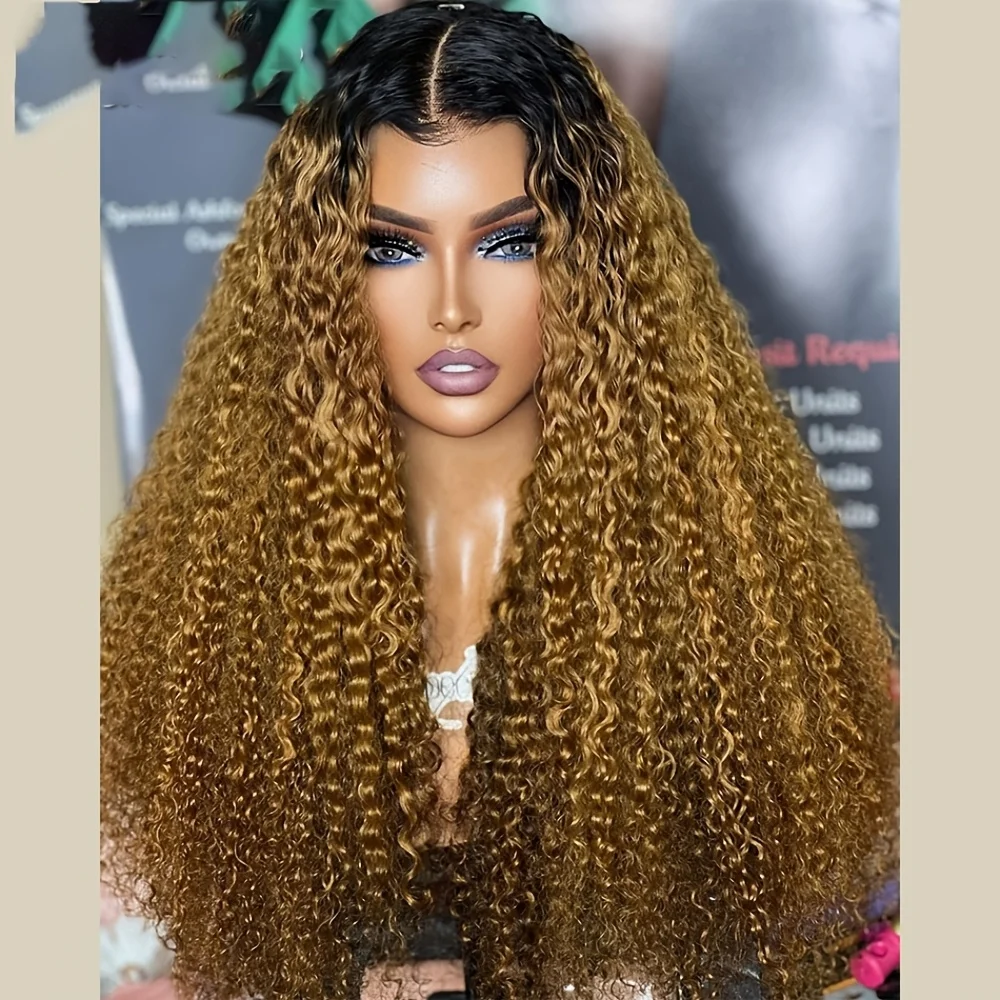 26Inch 180%Density Ombre Blond Kinky Curly Lace Front Wigs For Women Baby Hair Synthetic High temperature Fiber Daily Wear Wigs
26Inch 180%Density Ombre Blond Kinky Curly Lace Front Wigs For Women Baby Hair Synthetic High temperature Fiber Daily Wear Wigs