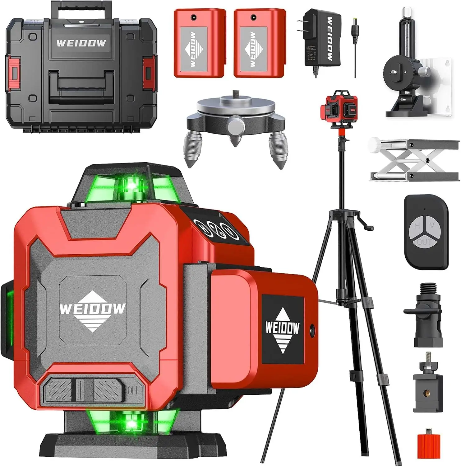 Self-Leveling 4D Laser Level with Tripod, 4x360° Green Line for Home Renovation & Tile Work
Self-Leveling 4D Laser Level with Tripod, 4x360° Green Line for Home Renovation & Tile Work
