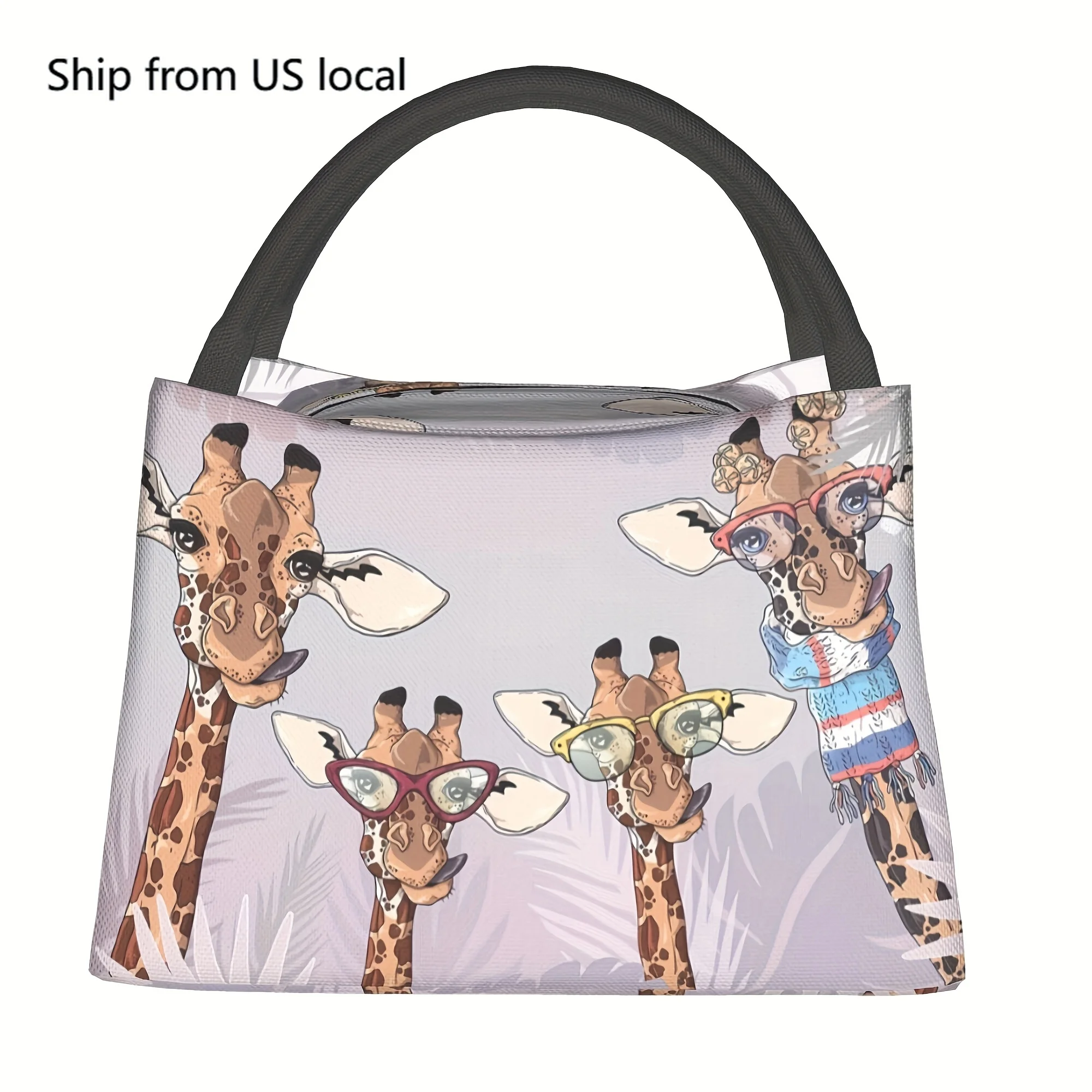 1pc Four Giraffe Pattern, Portable And Reusable Refrigerated Bag, Insulated Lunch Bag, A Must-have for Camping Beaches, Homes, O
1pc Four Giraffe Pattern, Portable And Reusable Refrigerated Bag, Insulated Lunch Bag, A Must-have for Camping Beaches, Homes, O