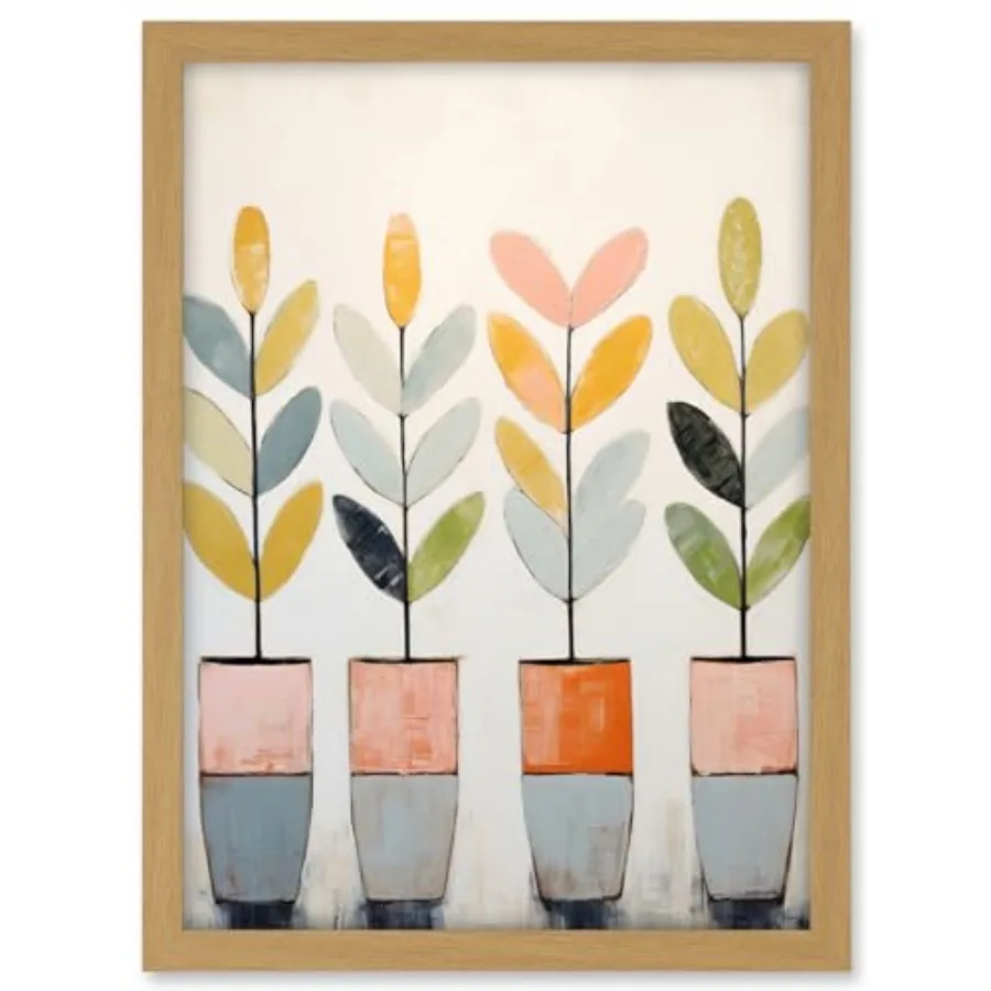 Plant Pots Simple Pastel Colour Oil Painting Bright Pink Green Blue Boho Artwork Framed A3 Wall Art Print
Plant Pots Simple Pastel Colour Oil Painting Bright Pink Green Blue Boho Artwork Framed A3 Wall Art Print