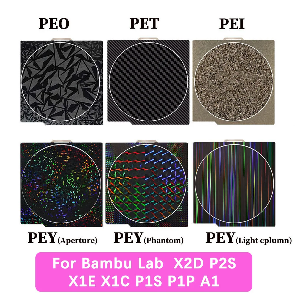 For Bambu Lab P2S P1P X1 Carbon Build Plate X2D PEI Sheet A1 Textured Double Sided PEO PET Bed For Bambulab P1S X1C Build Plate
For Bambu Lab P2S P1P X1 Carbon Build Plate X2D PEI Sheet A1 Textured Double Sided PEO PET Bed For Bambulab P1S X1C Build Plate