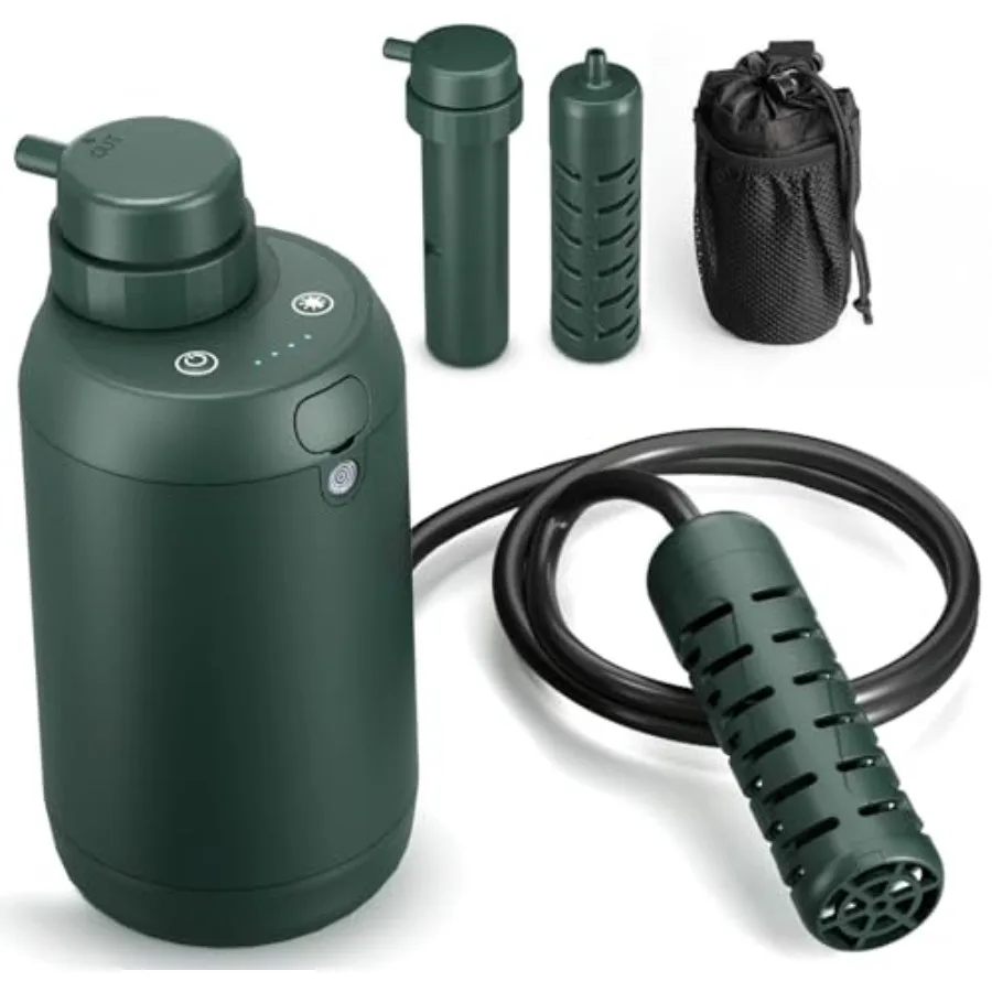 Portable Water Filter for Outdoor Backpacking and Hiking: Dual 0.01 Micron Filtration System with Emergency Use Capability Comp
Portable Water Filter for Outdoor Backpacking and Hiking: Dual 0.01 Micron Filtration System with Emergency Use Capability Comp