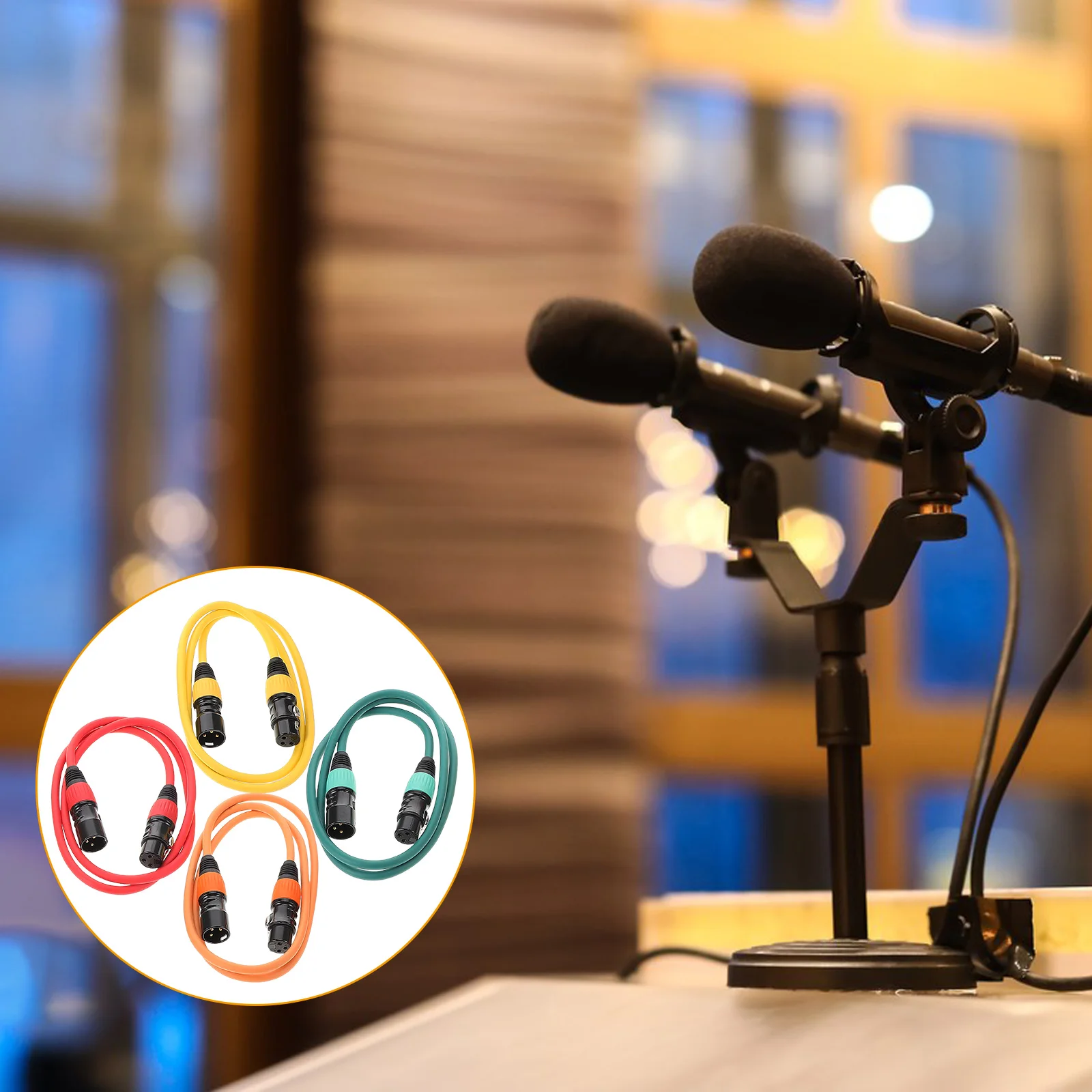 4 Pcs Audio Line Speaker Cable for Microphones Cables Cord Balanced Male to Female
4 Pcs Audio Line Speaker Cable for Microphones Cables Cord Balanced Male to Female