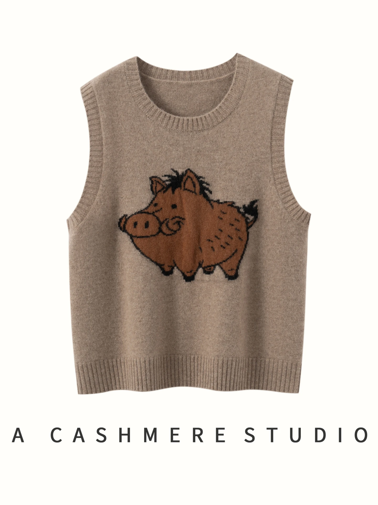 Утепленный вязаный жилет Thiened Camere для женщин, с круглым вырезом, из мягкого чесаного хлопка, с животным принтом, для повседневной носки, осенняя одежда
Утепленный вязаный жилет Thiened Camere для женщин, с круглым вырезом, из мягкого чесаного хлопка, с животным принтом, для повседневной носки, осенняя одежда