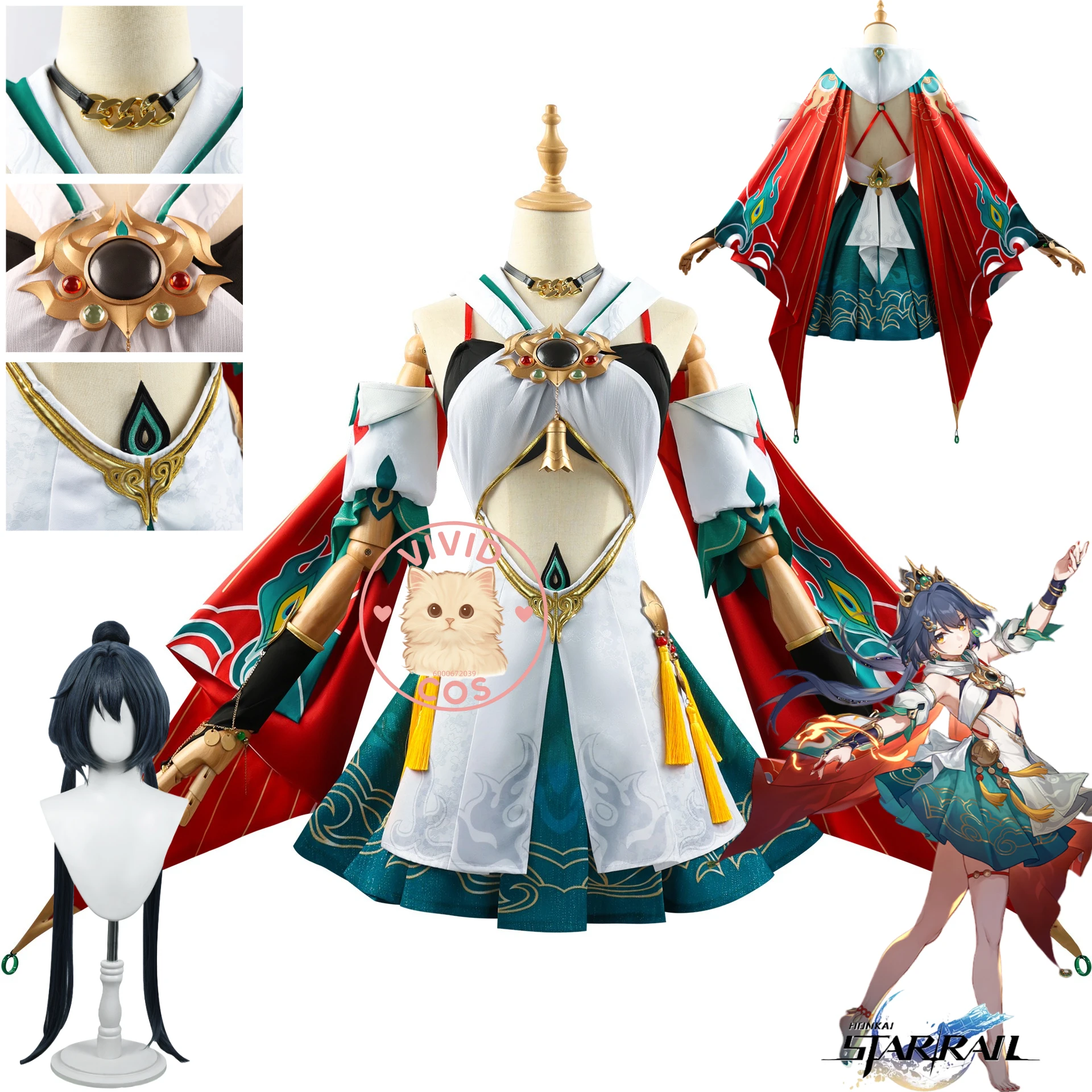 Game Honkai: Star Rail Yunli Cosplay High Quality Role Play Costume Fashion Anime Dress Wig Full Set for Women Adult Comic Con
Game Honkai: Star Rail Yunli Cosplay High Quality Role Play Costume Fashion Anime Dress Wig Full Set for Women Adult Comic Con