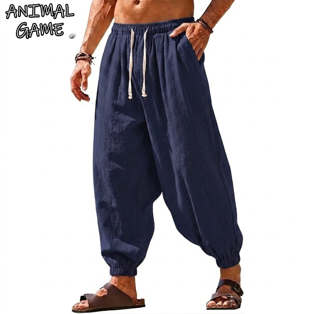 Korean Harem Linen Pants Man Sport Trouser Men Solid Beach Joggers Sweatpants Hiking Male Gym Man Casual Summer Baggy Work Pants
Korean Harem Linen Pants Man Sport Trouser Men Solid Beach Joggers Sweatpants Hiking Male Gym Man Casual Summer Baggy Work Pants