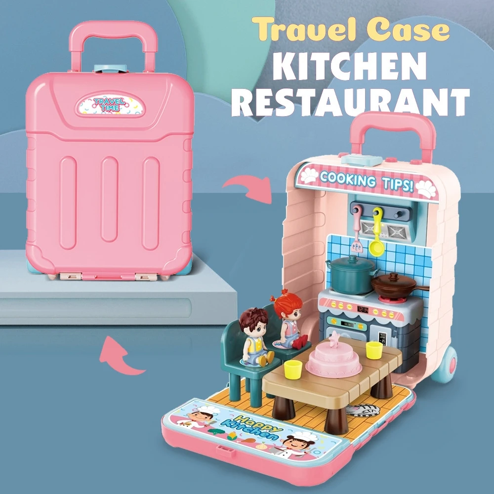 Suitcase doll house Travel Trolley Model Toy Set Children's Play House Scene Interactive Toy Durable Kids Toys Girl Birth Gifts
Suitcase doll house Travel Trolley Model Toy Set Children's Play House Scene Interactive Toy Durable Kids Toys Girl Birth Gifts