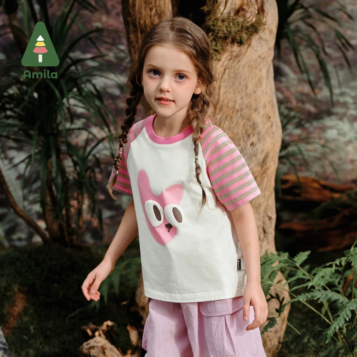 Amila 2024 Summer New Baby T-shirt for Boys and Girls Color Contrast Striped Sleeve Cartoon Print Top Soft Breathable Clothing
Amila 2024 Summer New Baby T-shirt for Boys and Girls Color Contrast Striped Sleeve Cartoon Print Top Soft Breathable Clothing