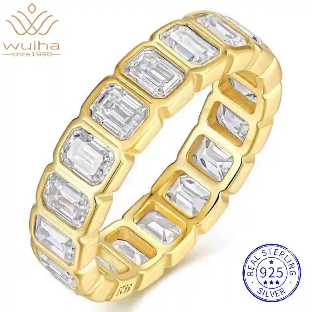 WUIHA 100% 925 Sterling Silver D Color 3 * 4 MM GRA Real Moissanite Diamonds Wedding Band Engagement Ring Pass Test Fine Jewelry
WUIHA 100% 925 Sterling Silver D Color 3 * 4 MM GRA Real Moissanite Diamonds Wedding Band Engagement Ring Pass Test Fine Jewelry