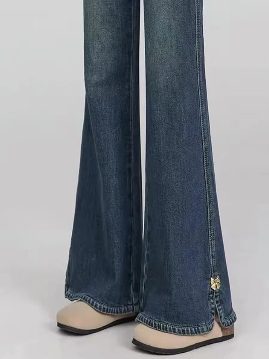 High Waist Loose Fit Bell Bottom Jeans Women's Summer New Style Pear Shape Body Wide Leg Floor Length Denim Retro Style
High Waist Loose Fit Bell Bottom Jeans Women's Summer New Style Pear Shape Body Wide Leg Floor Length Denim Retro Style