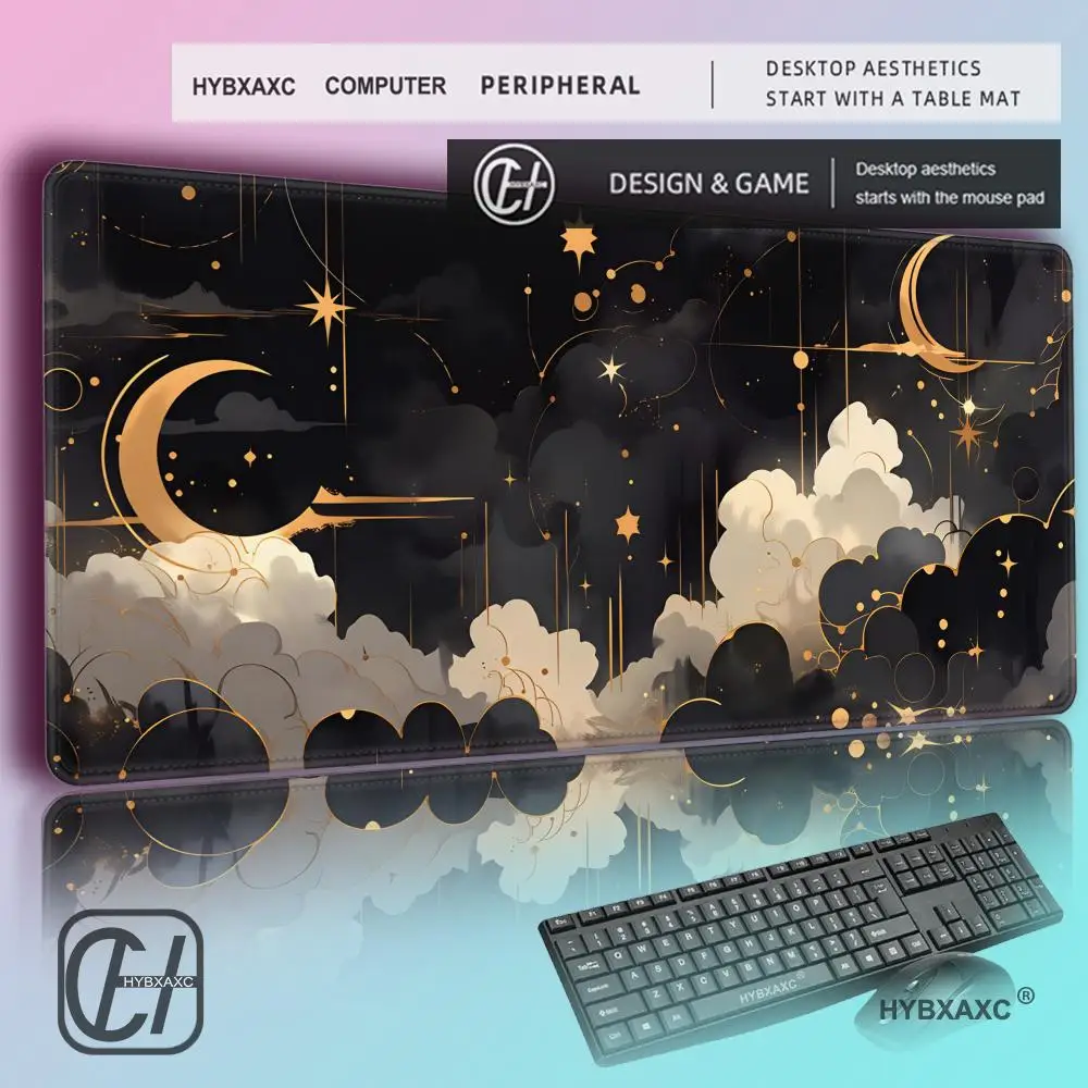 HYBXAXC Moon Clouds Mouse Pad Aesthetic Art Desk Mat Rubber Base Desk Accessories Non-Slip Stitched Edge Mousepad for Women Men
HYBXAXC Moon Clouds Mouse Pad Aesthetic Art Desk Mat Rubber Base Desk Accessories Non-Slip Stitched Edge Mousepad for Women Men