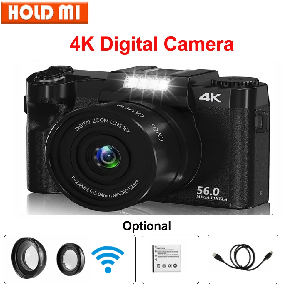 4K Digital Camera 48MP Vlogging YouTube 60FPS Auto Focus 16X Zoom Camcorder Recording Video With LENS Selfie Time Set New Camera
4K Digital Camera 48MP Vlogging YouTube 60FPS Auto Focus 16X Zoom Camcorder Recording Video With LENS Selfie Time Set New Camera