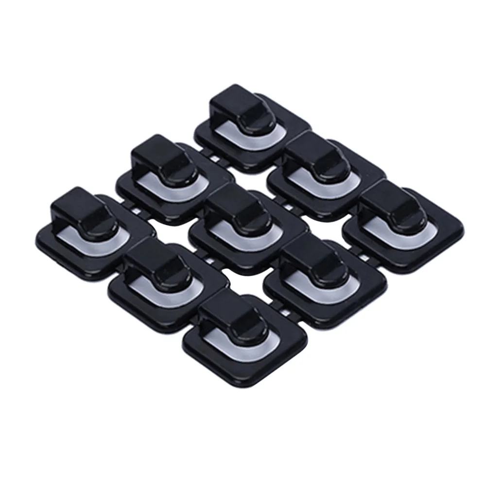 18Pcs Wire Cord Organizer Strong Adhesive Cable Clips for Power Cords Charging Cables Desktop Cable Management Black
18Pcs Wire Cord Organizer Strong Adhesive Cable Clips for Power Cords Charging Cables Desktop Cable Management Black