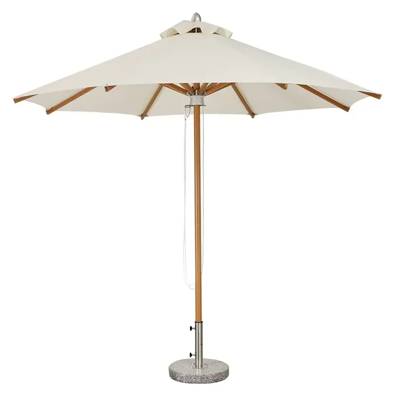 Customized Lightweight 2.7M Foldable Wood Parasol with Center Pole for Outdoor Restaurants Beaches Gardens Hotels Parks
Customized Lightweight 2.7M Foldable Wood Parasol with Center Pole for Outdoor Restaurants Beaches Gardens Hotels Parks