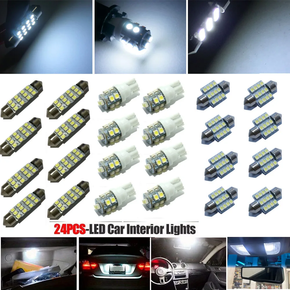 New Universal Car Interior Light T10 1156 ba15s Festoon 31 42mm Upgrade Kit for Auto Interior Dome License Plate Trunk Lights
New Universal Car Interior Light T10 1156 ba15s Festoon 31 42mm Upgrade Kit for Auto Interior Dome License Plate Trunk Lights