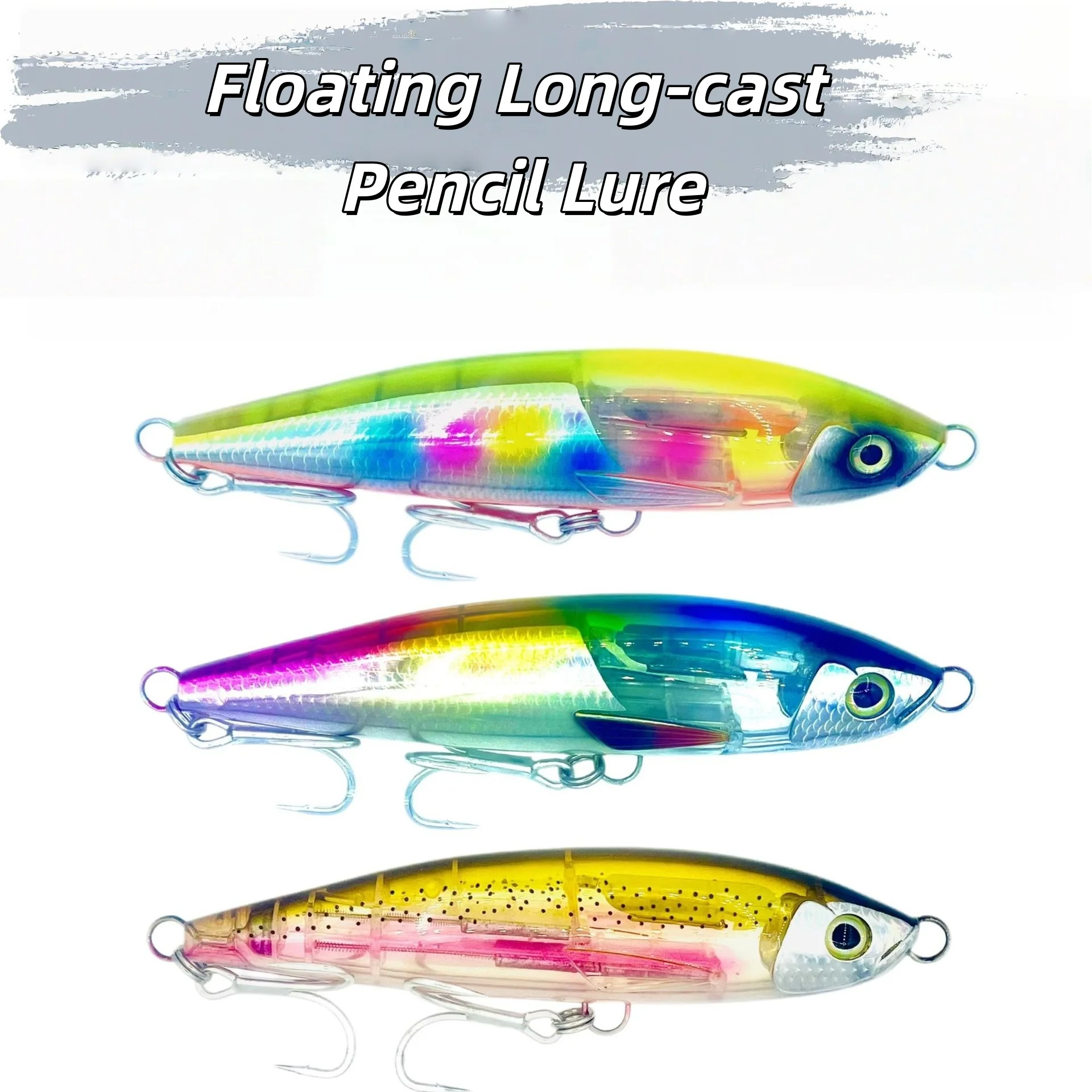 Swolfy 2 шт. плавающий карандаш, приманки для морской рыбалки, 19 см, 98 г, искусственная жесткая приманка для длительного заброса, воблер, приманка для морской воды
Swolfy 2 шт. плавающий карандаш, приманки для морской рыбалки, 19 см, 98 г, искусственная жесткая приманка для длительного заброса, воблер, приманка для морской воды