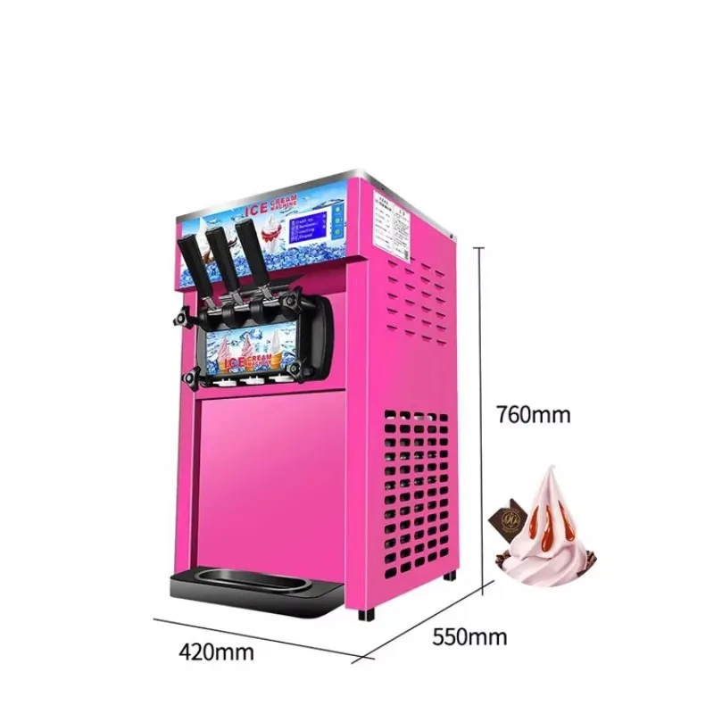 Commercial Ice Cream Maker, 16-18L/H Yield, 1200W Countertop Soft Serve Machine With 6L Hopper 3.6L Cylinder Price For Sale
Commercial Ice Cream Maker, 16-18L/H Yield, 1200W Countertop Soft Serve Machine With 6L Hopper 3.6L Cylinder Price For Sale