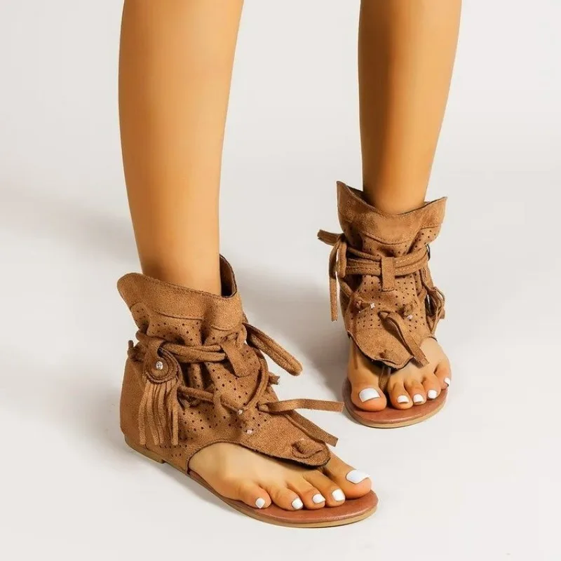 Women's Sandals 2026 Retro Gladiator Ladies Clip Toe Vintage Boots Casual Tassel Rome Fashion Summer Woman Shoes for Female New
Women's Sandals 2026 Retro Gladiator Ladies Clip Toe Vintage Boots Casual Tassel Rome Fashion Summer Woman Shoes for Female New