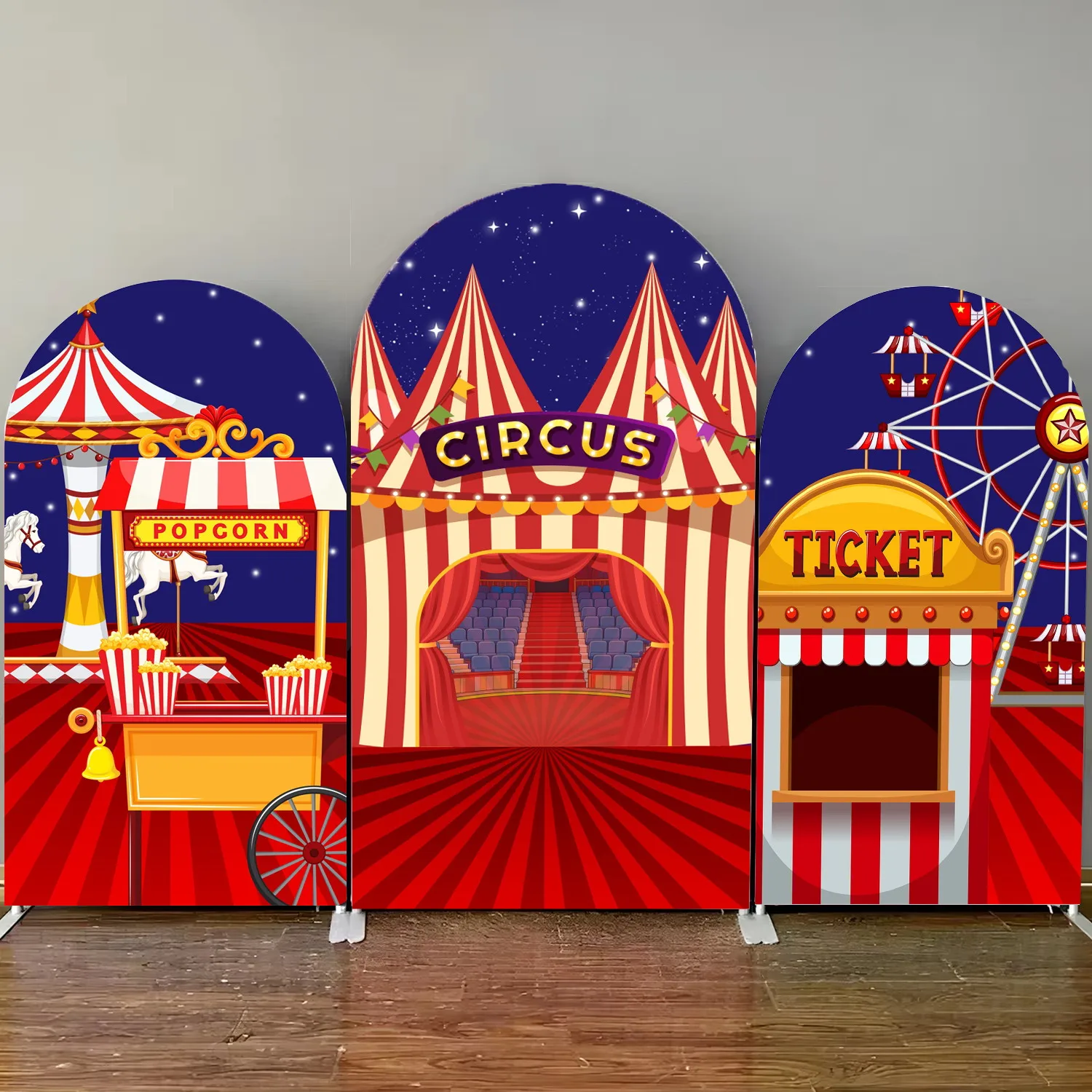 Circus Theme Arch Backdrop Cover Red Tent Circus Carnival Ferris Wheel Baby Shower Kids Birthday Party Decor Arched Background
Circus Theme Arch Backdrop Cover Red Tent Circus Carnival Ferris Wheel Baby Shower Kids Birthday Party Decor Arched Background