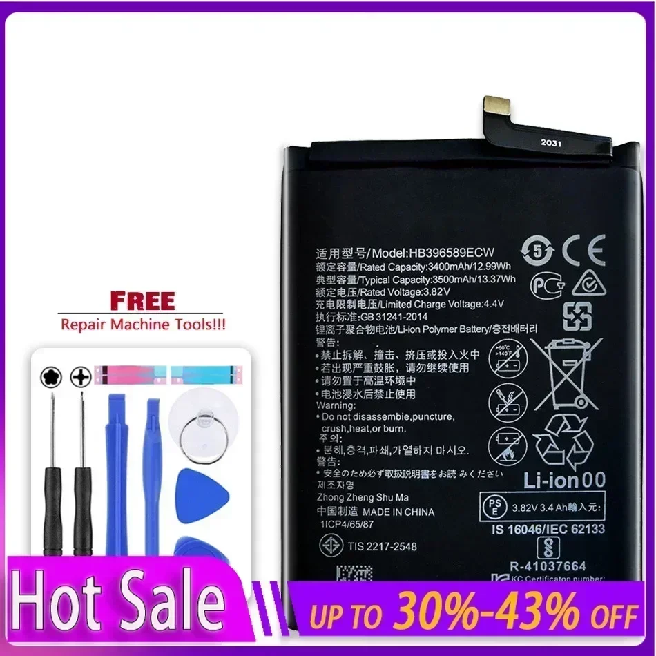 HB396589ECW 3500mAh Battery for Huawei Nova 5 Pro 5pro SEA-AL00 SEA-AL10 Replacement Batteries Warranty + Track NO
HB396589ECW 3500mAh Battery for Huawei Nova 5 Pro 5pro SEA-AL00 SEA-AL10 Replacement Batteries Warranty + Track NO