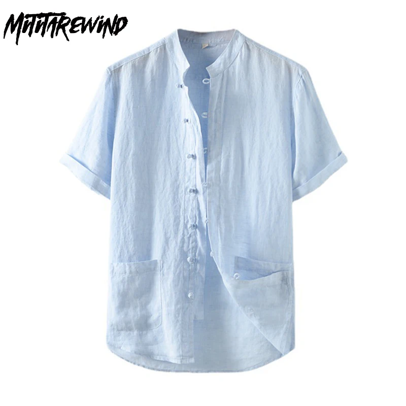 New Linen Summer Clothes for Men Chinese Style Vintage Shirt Buckle Stand Collar Hemp Short Sleeve Shirt Casual High Quality Top
New Linen Summer Clothes for Men Chinese Style Vintage Shirt Buckle Stand Collar Hemp Short Sleeve Shirt Casual High Quality Top