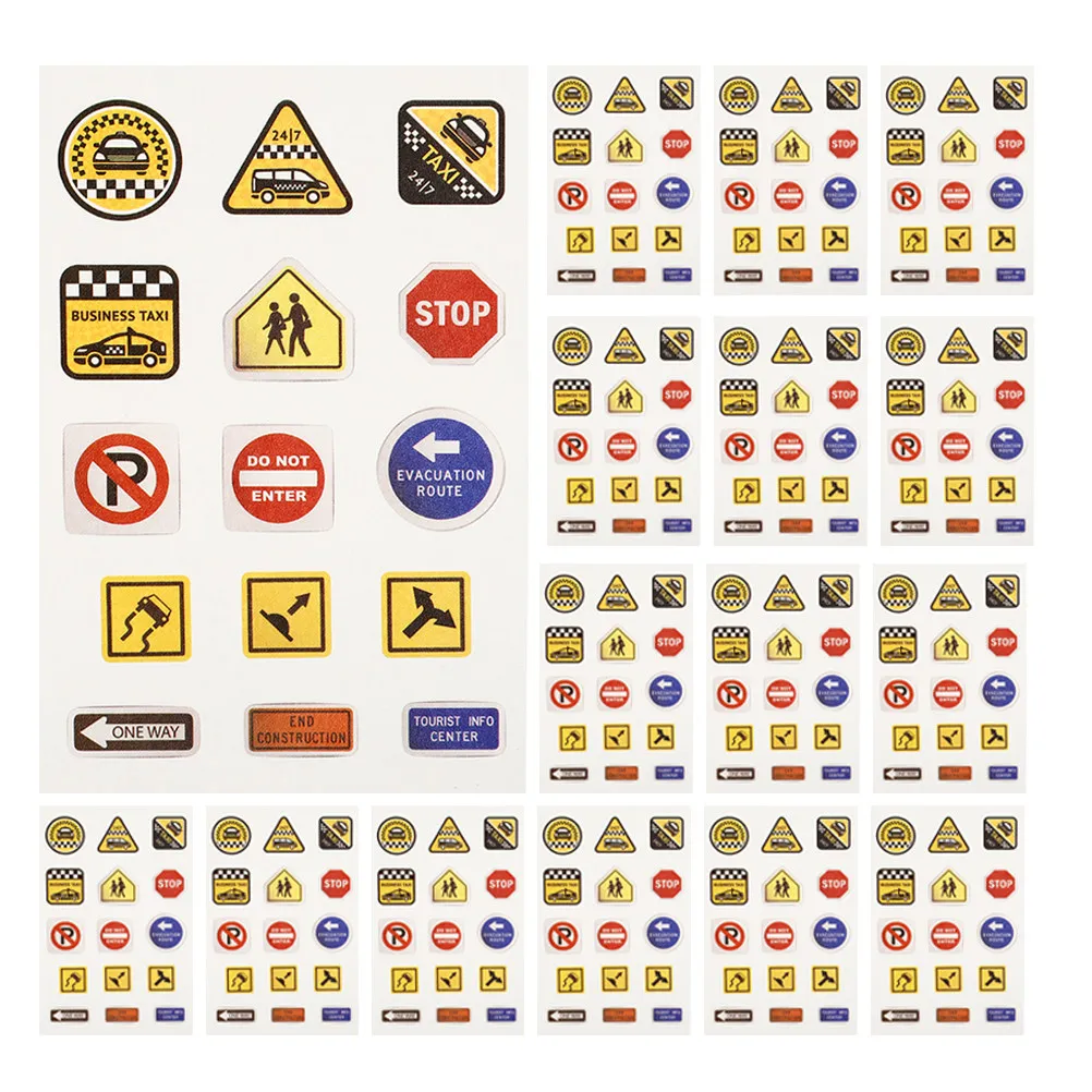 20 Sheets Traffic Sign Stickers Road Decals Classroom Playroom Wall Decor Educational Fun DIY Activity Tool
20 Sheets Traffic Sign Stickers Road Decals Classroom Playroom Wall Decor Educational Fun DIY Activity Tool