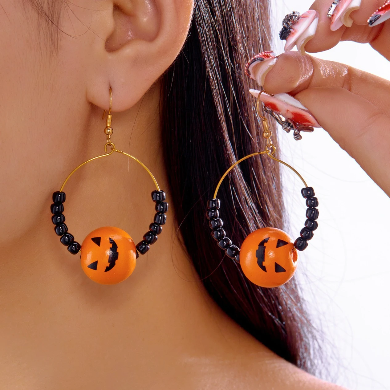 Серьги для Хэллоуина, серьги с изображением тыквы и призрака, мультяшные серьги, орнамент, веселая личность
Серьги для Хэллоуина, серьги с изображением тыквы и призрака, мультяшные серьги, орнамент, веселая личность