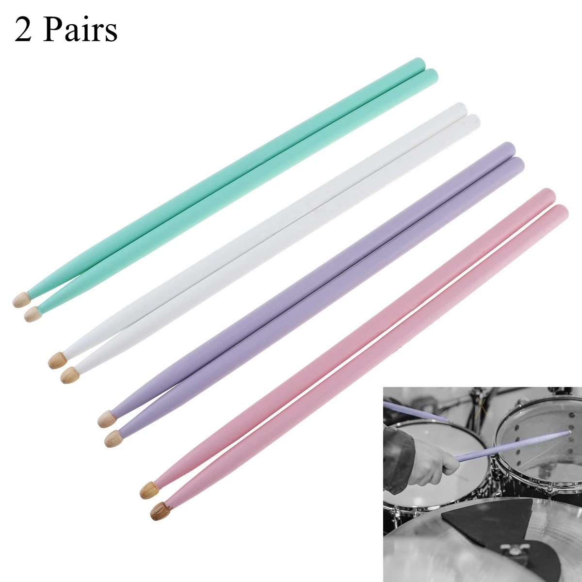 Professional 5A Drumsticks Colorful Maple Wood Drumsticks Wooden Musical Percussion Instrument Accessories
Professional 5A Drumsticks Colorful Maple Wood Drumsticks Wooden Musical Percussion Instrument Accessories