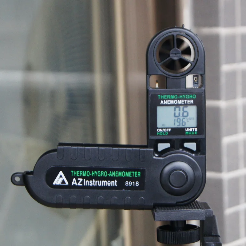 AZ8918 Wind Temperature Anemometer, Anemometer, Taiwan Hengxin 8918 Wind Speed Tester 
AZ8918 Wind Temperature Anemometer, Anemometer, Taiwan Hengxin 8918 Wind Speed Tester