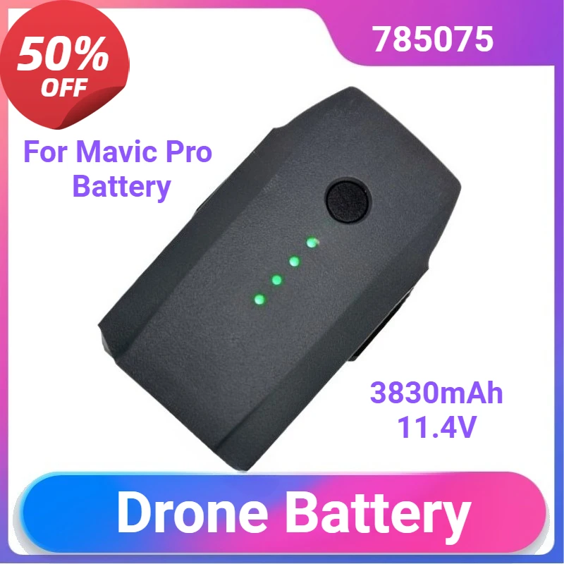 785075 For Mavic Pro Battery Large Capacity Battery 3830mAh Intelligent Flight 11.4V Drone Accessories
785075 For Mavic Pro Battery Large Capacity Battery 3830mAh Intelligent Flight 11.4V Drone Accessories