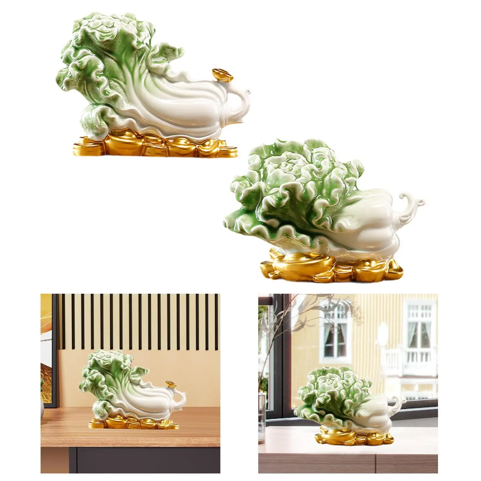 Elegant Ceramic Cabbage Statue Decorative Home Figurine Modern Ornaments for Bookshelf Tabletop Office Decoration
Elegant Ceramic Cabbage Statue Decorative Home Figurine Modern Ornaments for Bookshelf Tabletop Office Decoration