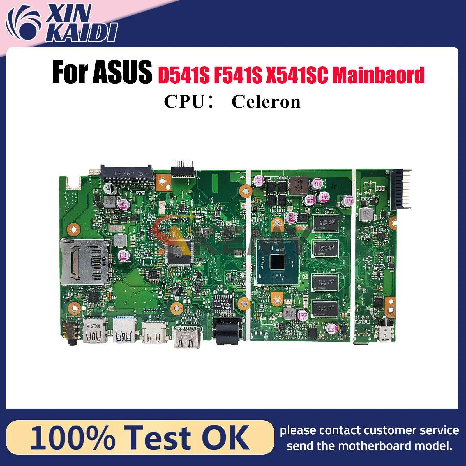 X541SA Laptop Motherboard For ASUS VivoBook D541S X541S X541SC F541S A541S R541S X541SA Notebook Mainboard With Celeron CPU stk
X541SA Laptop Motherboard For ASUS VivoBook D541S X541S X541SC F541S A541S R541S X541SA Notebook Mainboard With Celeron CPU stk