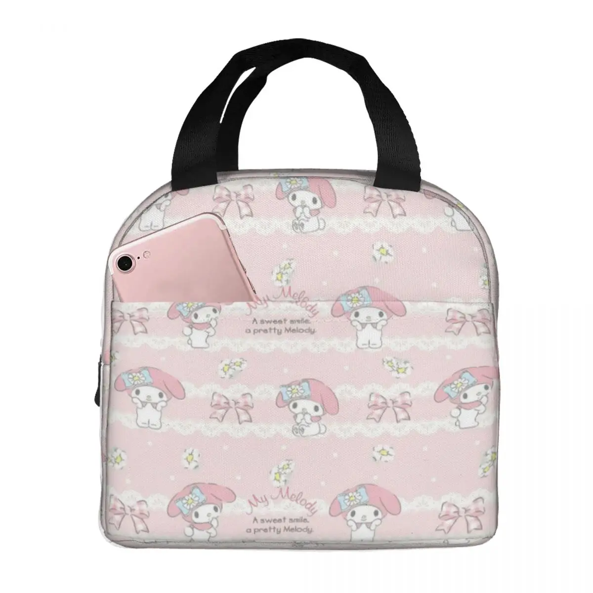 Изолированные сумки для ланча My Melody с мультипликационным рисунком, большая емкость, вместительный контейнер для ланча, школьный пикник для мужчин и женщин
Изолированные сумки для ланча My Melody с мультипликационным рисунком, большая емкость, вместительный контейнер для ланча, школьный пикник для мужчин и женщин