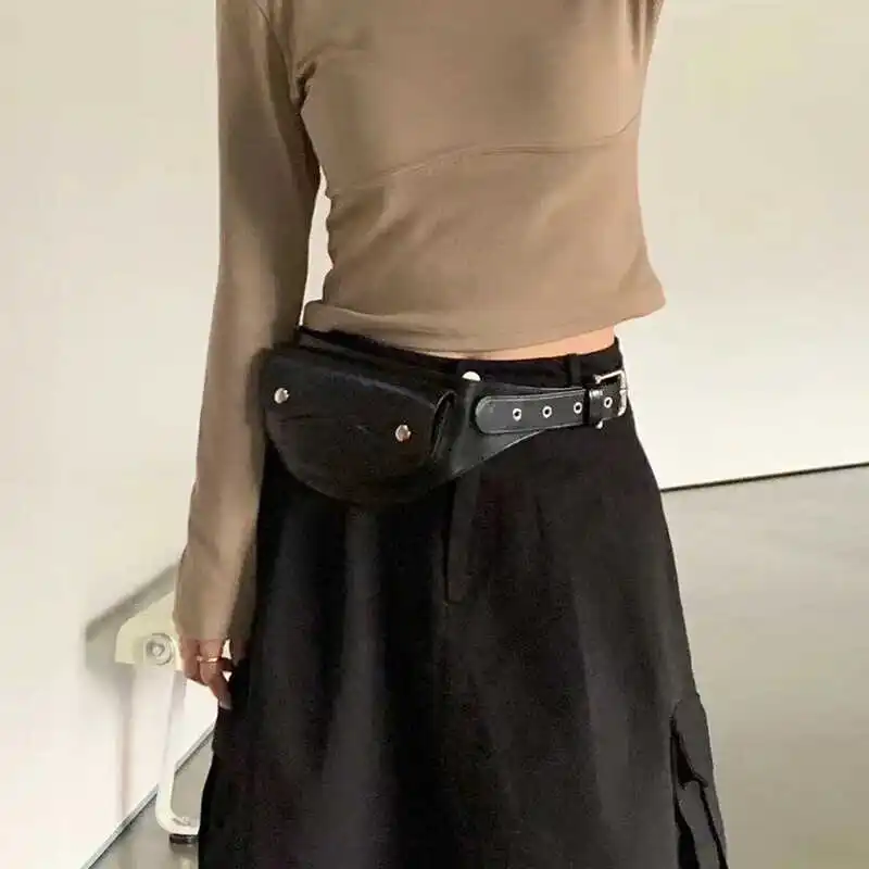 European/American Fashion Motorcycle Style Crossbody Waist Bag Metal Rivets And Multiple Bag Openings Designer Women's Bag Trend
European/American Fashion Motorcycle Style Crossbody Waist Bag Metal Rivets And Multiple Bag Openings Designer Women's Bag Trend